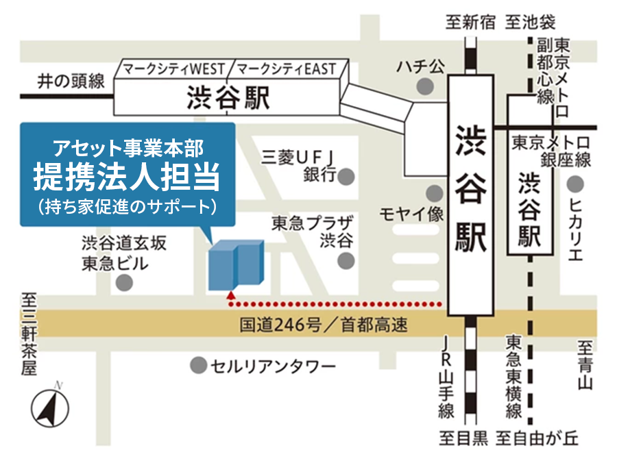 アセット事業本部 提携法人担当（福利厚生サービス） 地図