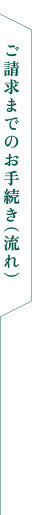 ご請求までのお手続き（流れ）