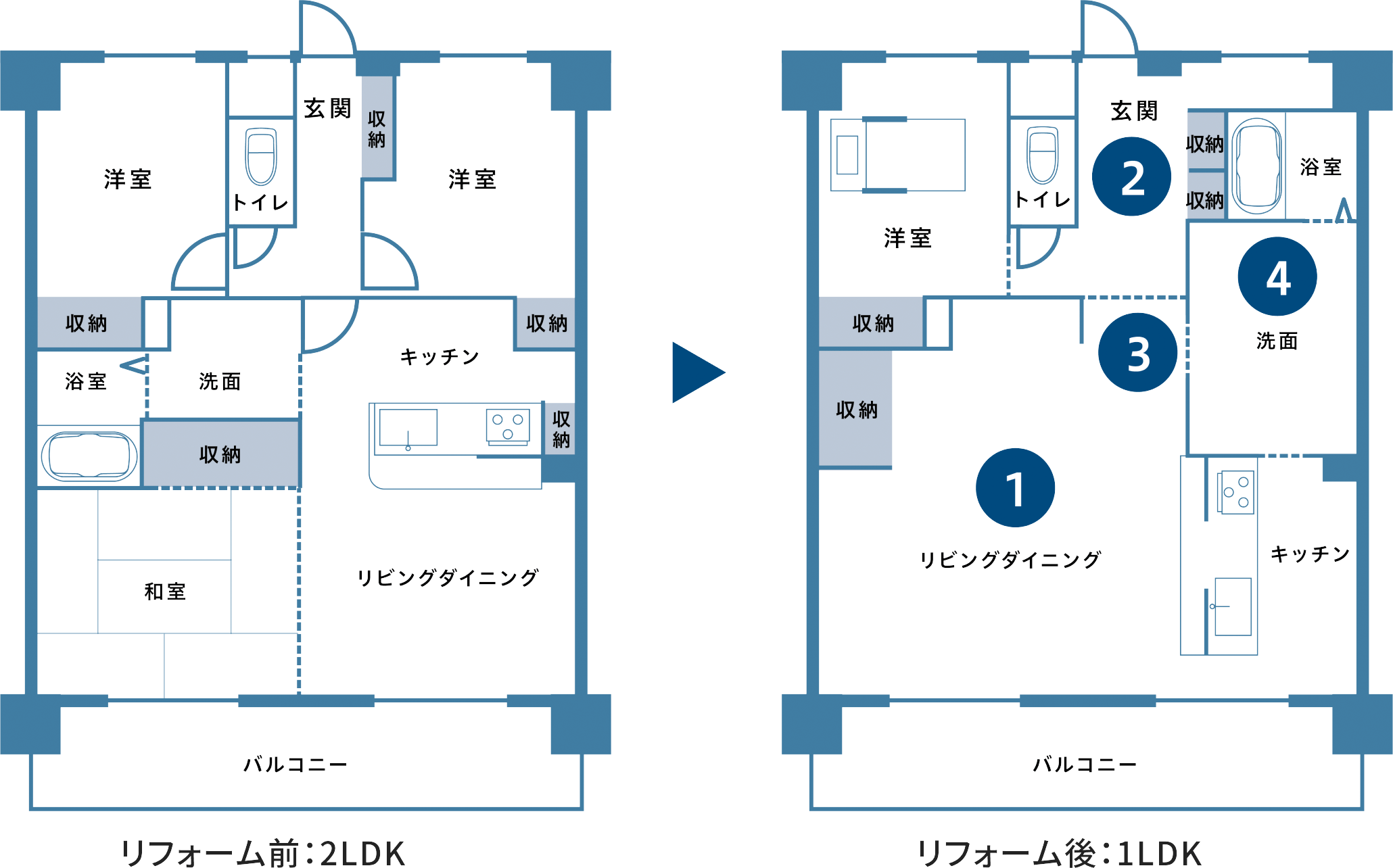リフォーム間取り具体例