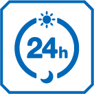 24時間
                      いつでも※
                      利用できる