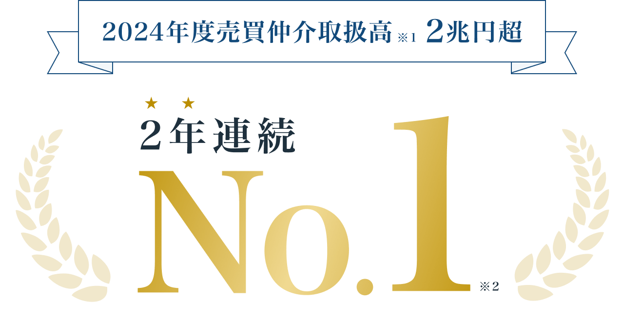 2024年度売買仲介取扱高※1 No.1※2